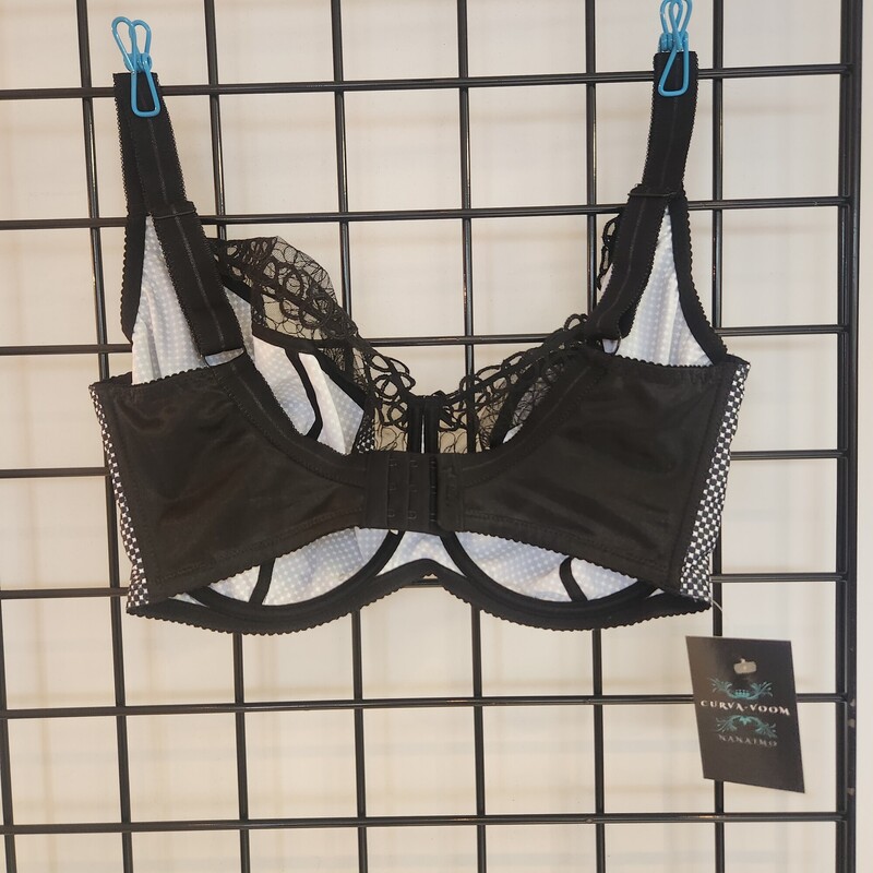 Nessa Bra, Blk/whi, Size: 36G