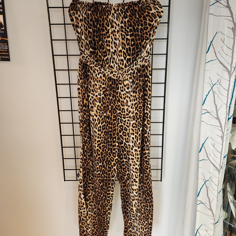 Forever 21 Jump Suit, Cheetah, Size: XL