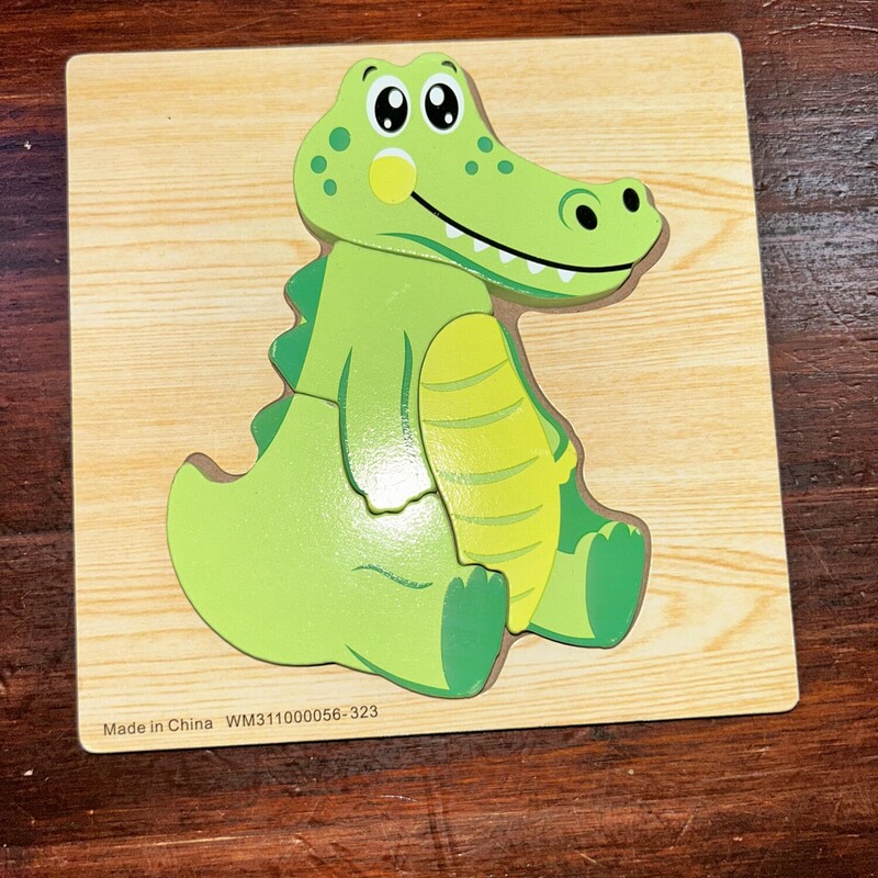 Small Wooden Gator Puzzle