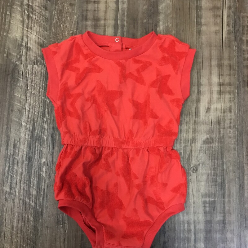 Cat & Jack Terry Romper, Red, Size: Baby 6-9M