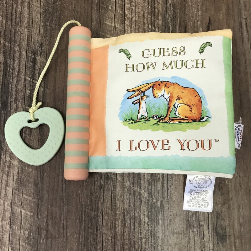 Guess How Much Plush Book, Cream, Size: Baby Toys