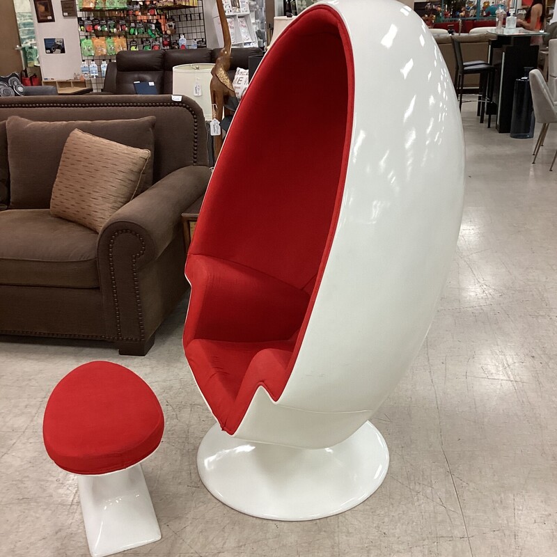 Eggshell Chair + Stool