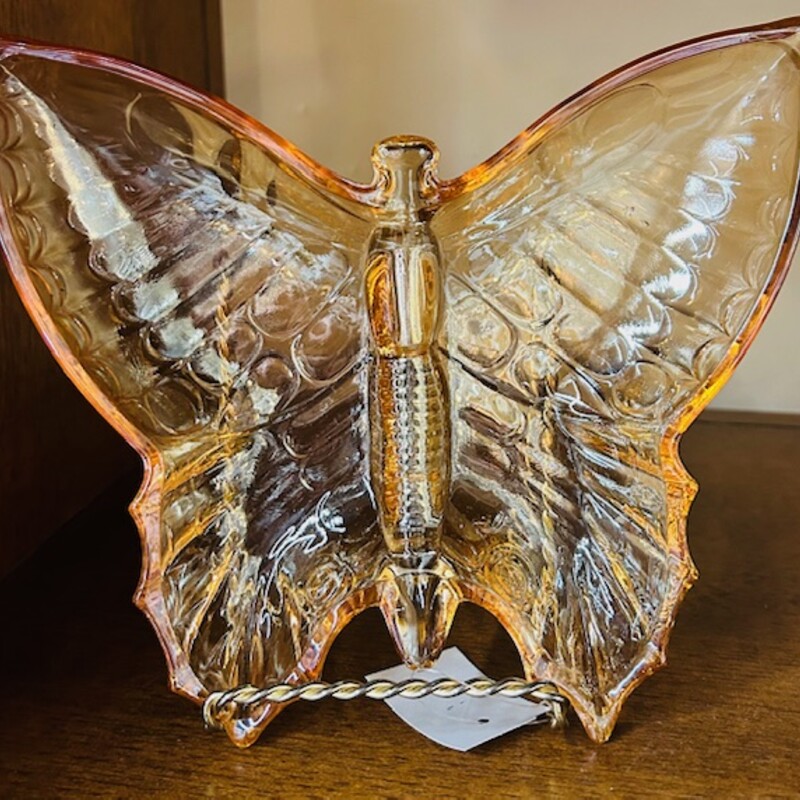 Glass Butterfly Dish