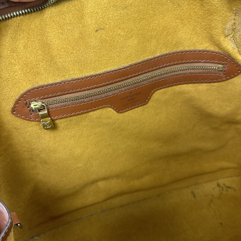 Louis Vuitton Lussac Shopper Epi Tote, Brown Checked
Size: 15x12