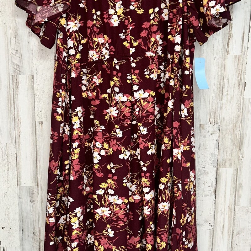 XL Red Floral Maternity D