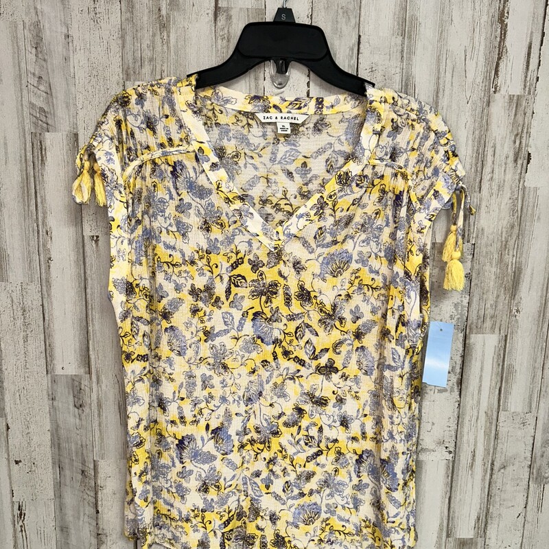 XL Yellow Floral Printed