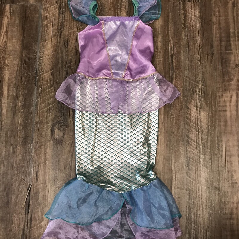 Vogue Mermaid Costume, Purple, Size: 6T/6x