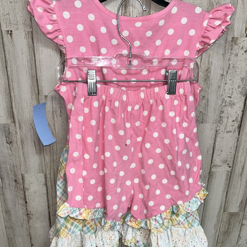10 2pc Pink Dotted Chick, Pink, Size: Girl 10 Up