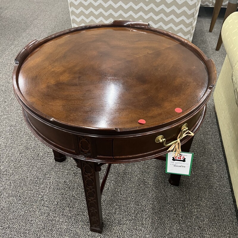 Round Baker End Table