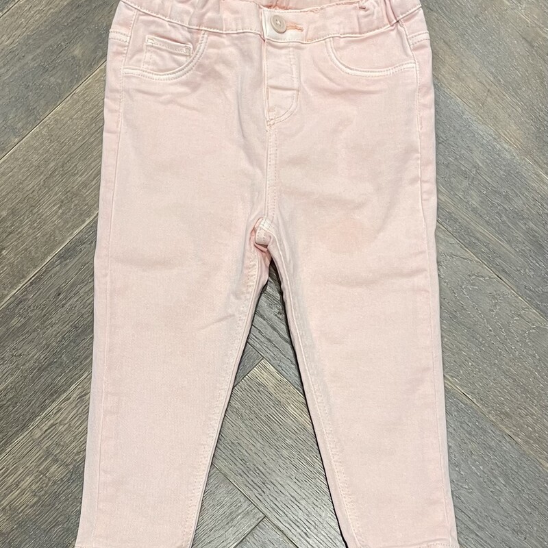 H&M Denim Jeans, Peach, Size: 12-18M