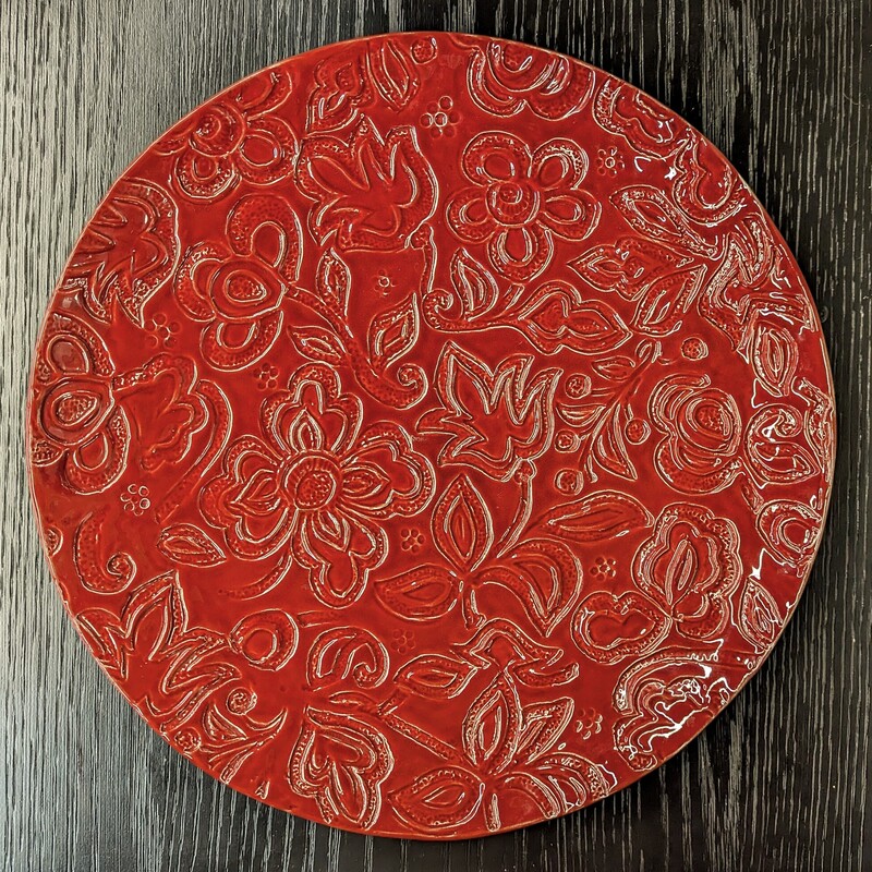 Arhaus Paisley Serving Platter
Red Size: 15.5 x 2.5H