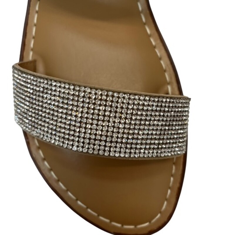 NEW  Wild Pair Ginnief Sandals,<br />
Bejeweled Rhinestone Detail<br />
Size: 10