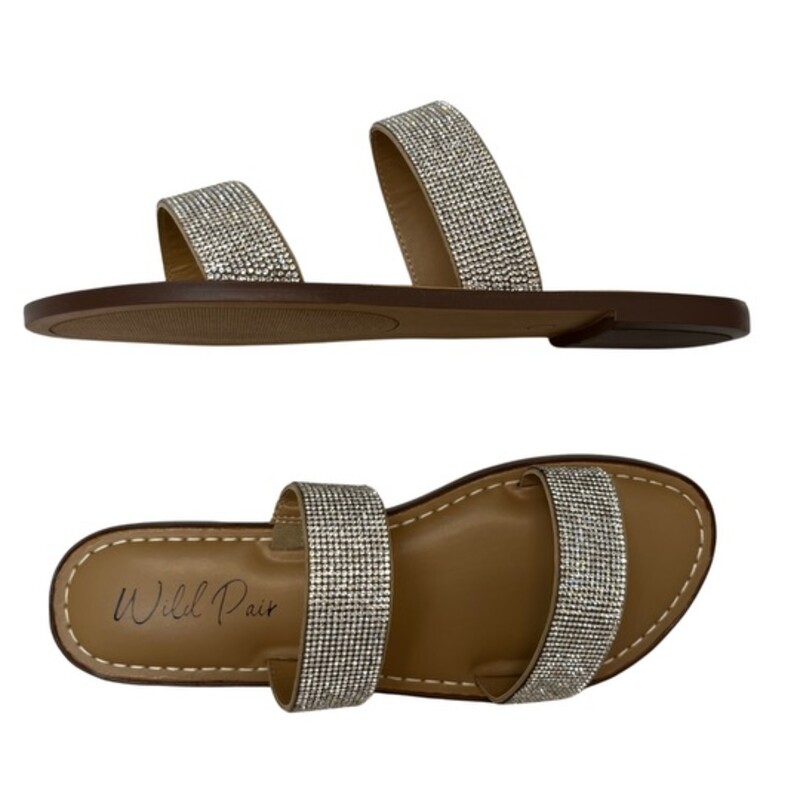 NEW  Wild Pair Ginnief Sandals,
Bejeweled Rhinestone Detail
Size: 10