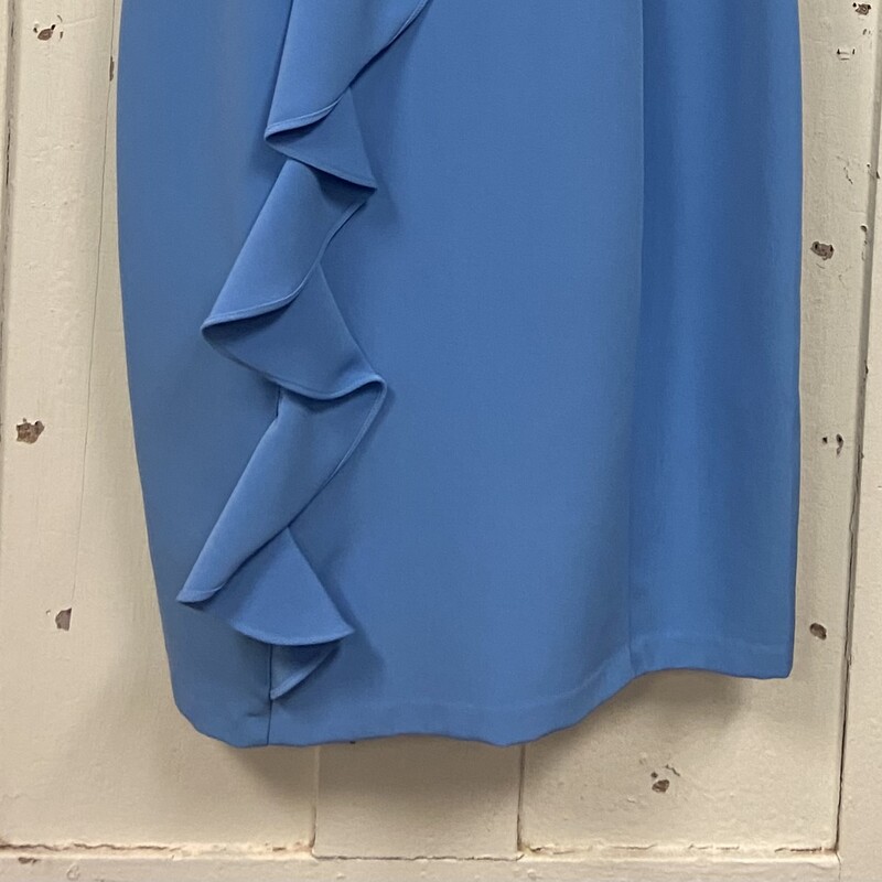 Blue Ruff Slvlss Dress<br />
Blue<br />
Size: 8
