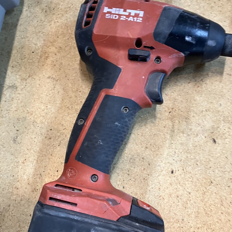 Impact Driver, Hilti, 12-Volt Lithium-Ion Brushless Cordless 1/4 in. Hex Chuck SID 2-A12 Impact Driver

Tool & Battery (no charger)