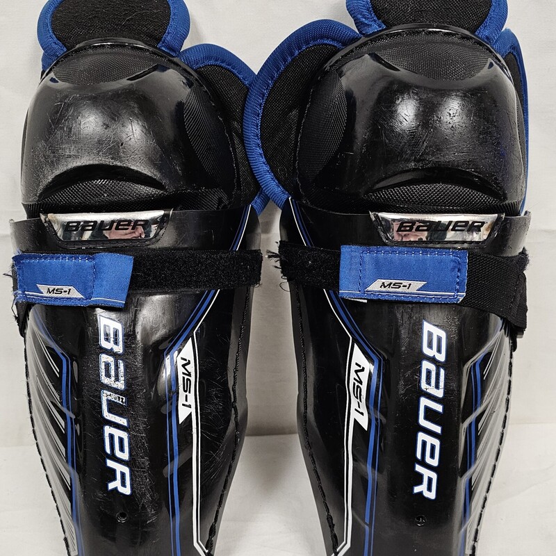 Pre-owned Bauer MS-1 Youth Hockey Shin Guards, Size: 9