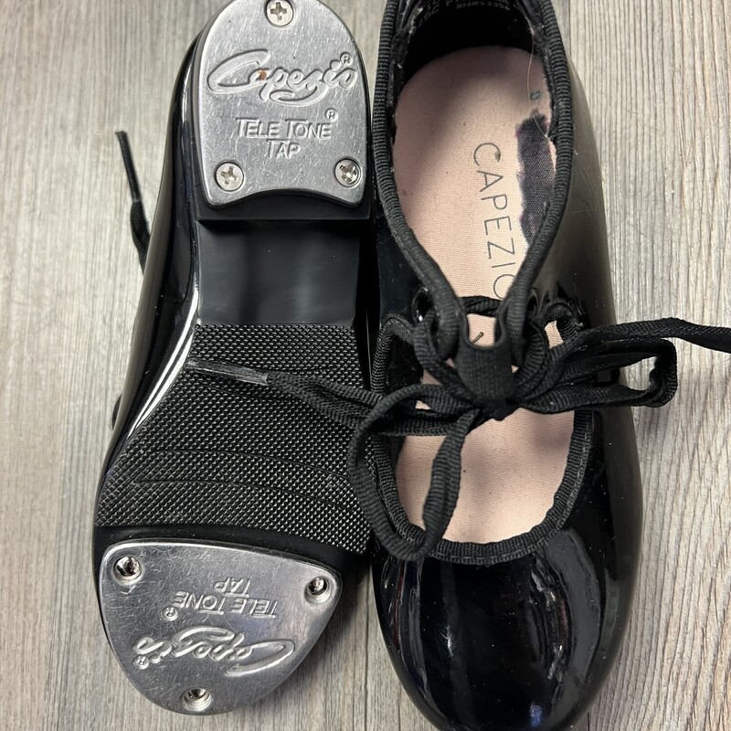 Capezio Tap Shoes, Black, Size: 10T