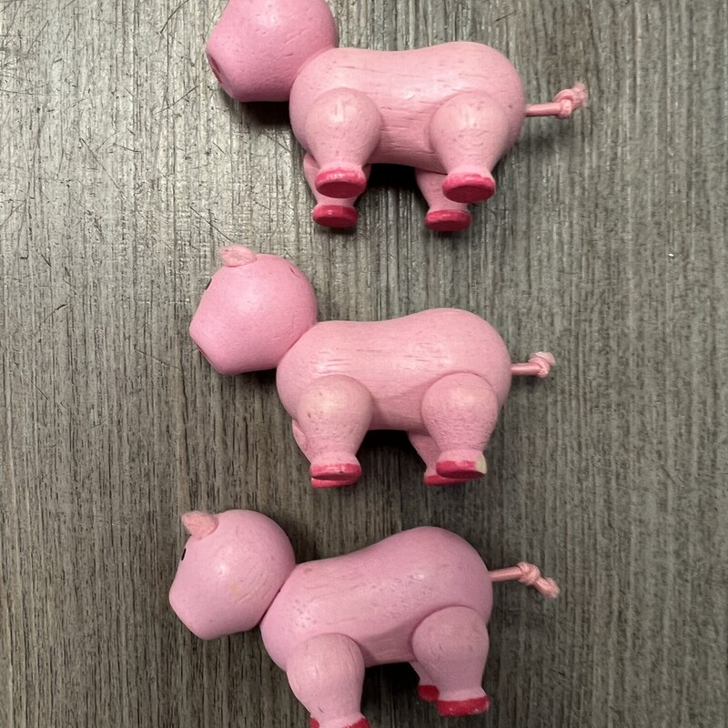 Three Little Pigs, Pink, Size: 3Y