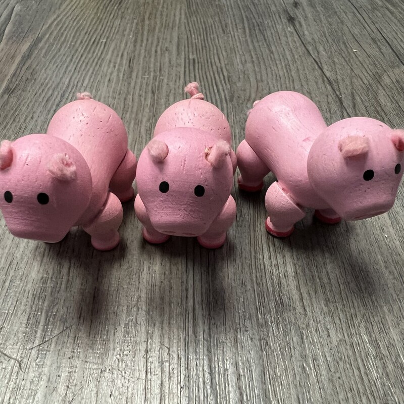 Three Little Pigs, Pink, Size: 3Y