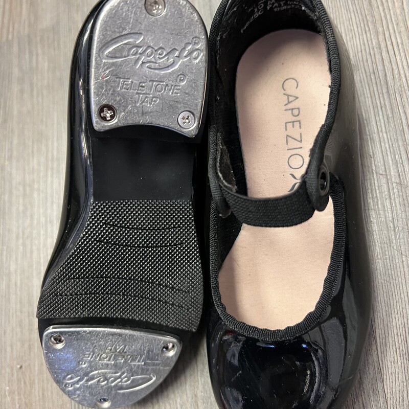 Capezio Tap Shoes, Black, Size: 10T