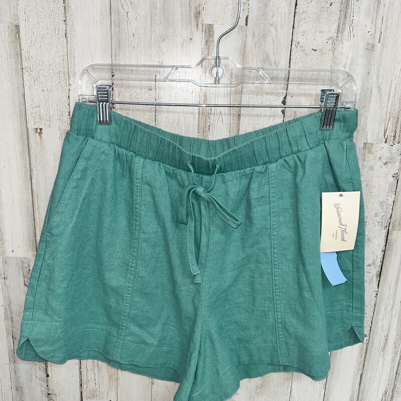 NEW M Green Linen Shorts, Green, Size: Ladies M