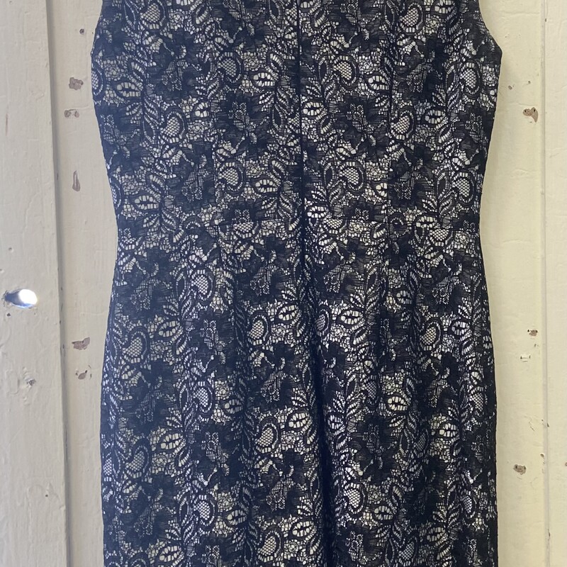 Blk/slv Lace Slvlss Dress<br />
Blk/slv<br />
Size: 8 R $128