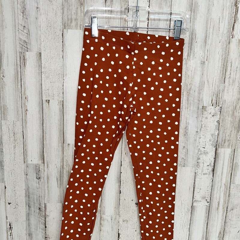 7/8 Rust Spotted Cotton L, Orange, Size: Girl 7/8