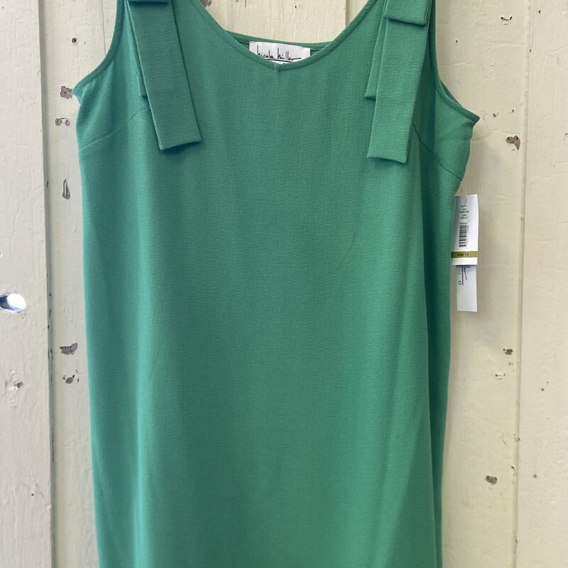 NWT Gn Bow Strap Dress<br />
Green<br />
Size: 14
