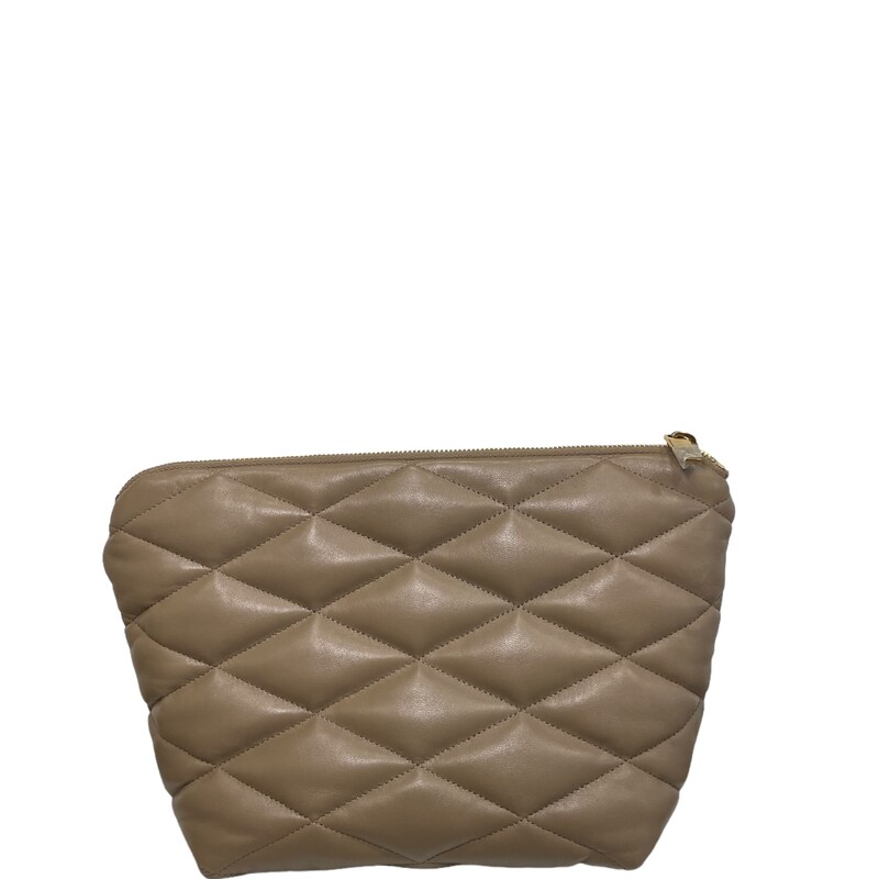Saint Laurent Sade Clutch
From the 2022 Collection by
Neutrals Leather
Gold-Tone Hardware
Leather Lining & Single Interior Pocket
Zip Closure at Top

Dimensions:
Height: 7.25
Width: 10.75
Depth: 3.5