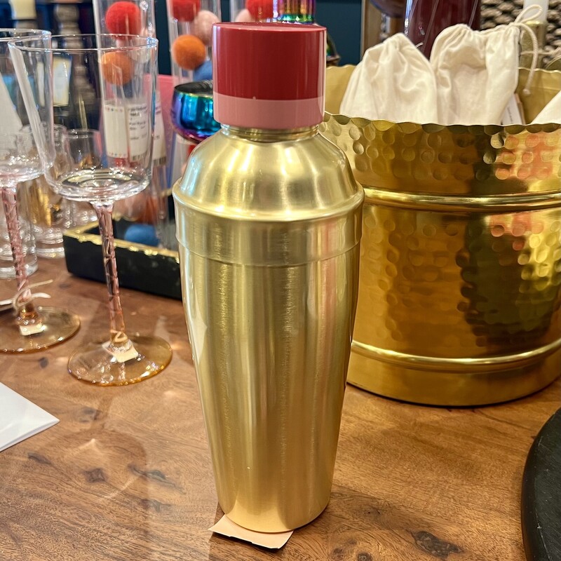 SS Cocktail Shaker, Brass/Pi, Size: None