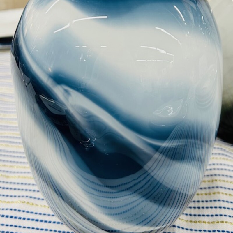 Oval Marble Blown Glass