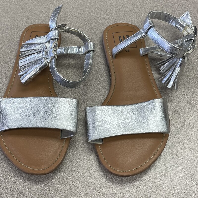 Gap Sandals, Silver, Size: 12Y