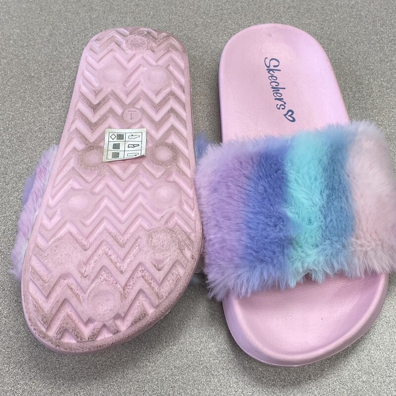 Skechers Sunny Slides, Pink, Size: 1Y