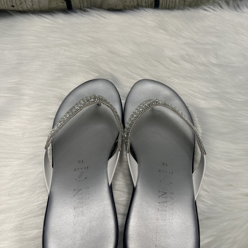 Italian Shoe, Silver, Size: 10