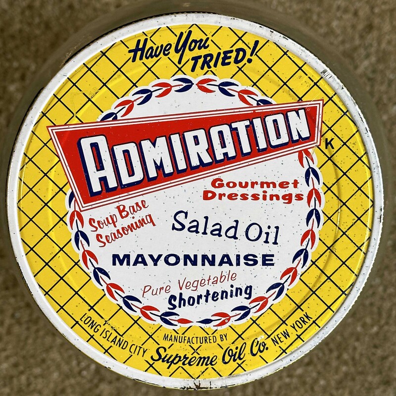 Vintage Mayo Jar 10 X 5