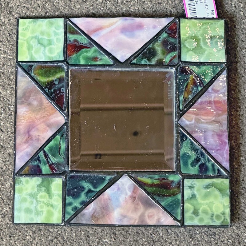 Hand Made Stained Glass Mirror

8 Inches Square