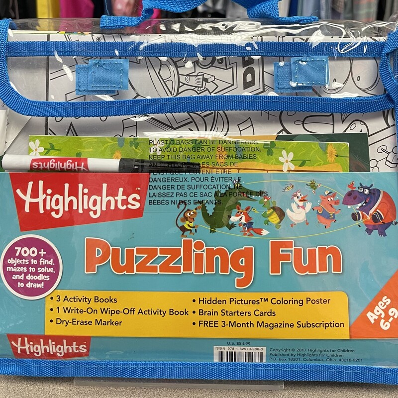 Highlights Puzzling Fun, Multi, Size: Paperback
Open Bag