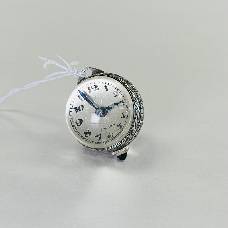 Sterling Silver Swiss Ball Watch<br />
Size: 1/2in