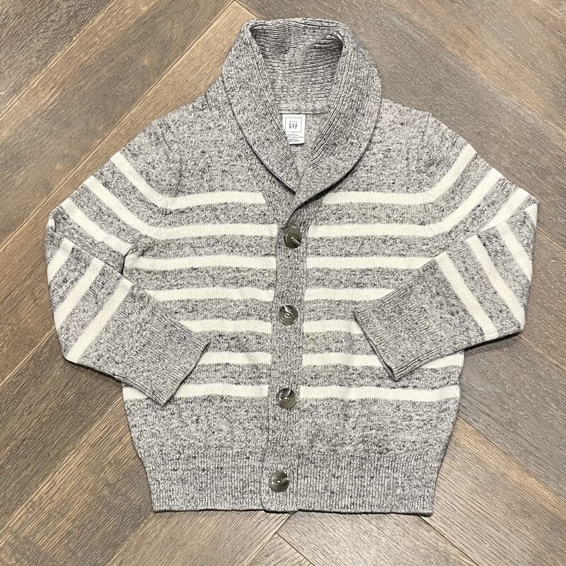 Gap Knit Cardigan, Grey, Size: 3Y