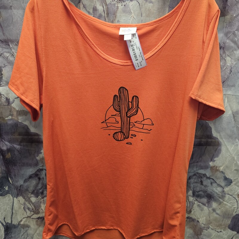 Short sleeve tee in orange with graphic