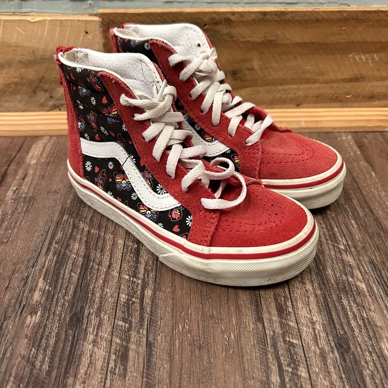Vans Butterfly Hi Top, Red, Size: Shoes 11.5