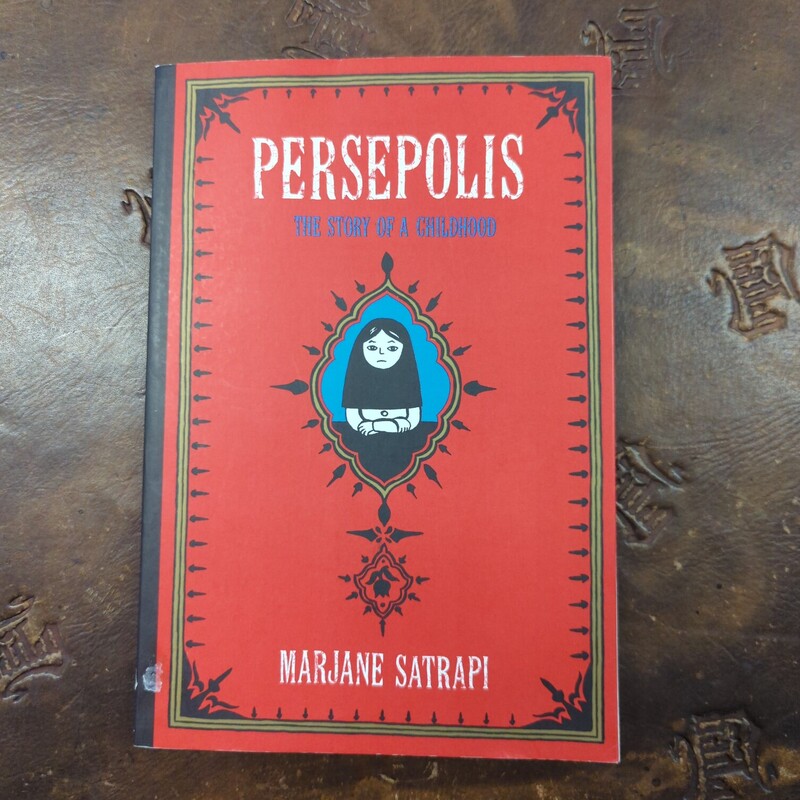 Persepolis Graphic Novel, Red, Size: Book