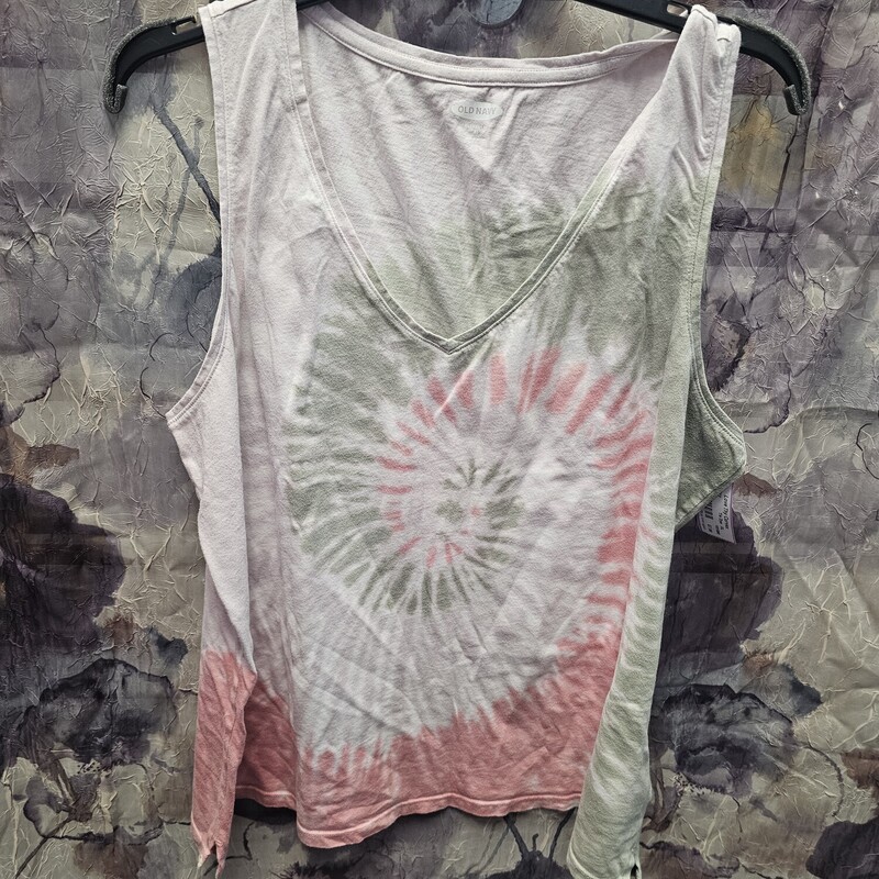 Tank top in a tie dyed knit