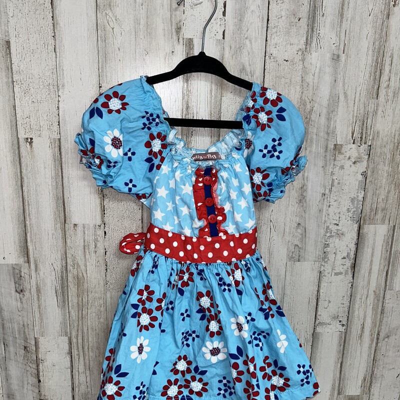 2T Blue Star/Floral Dress
