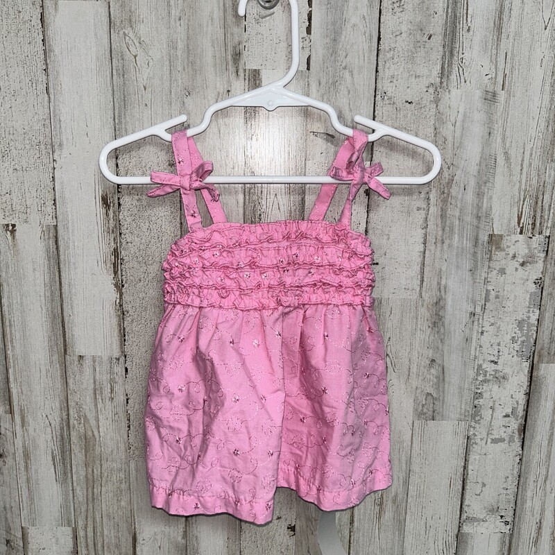 2 Pink Ruffle Embroider T