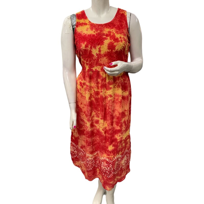 KRAZii Dress, Red/yell, Size: L