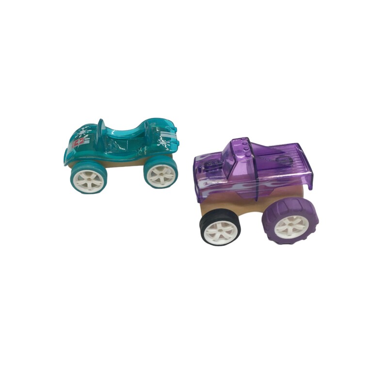 Purple & Green Cars