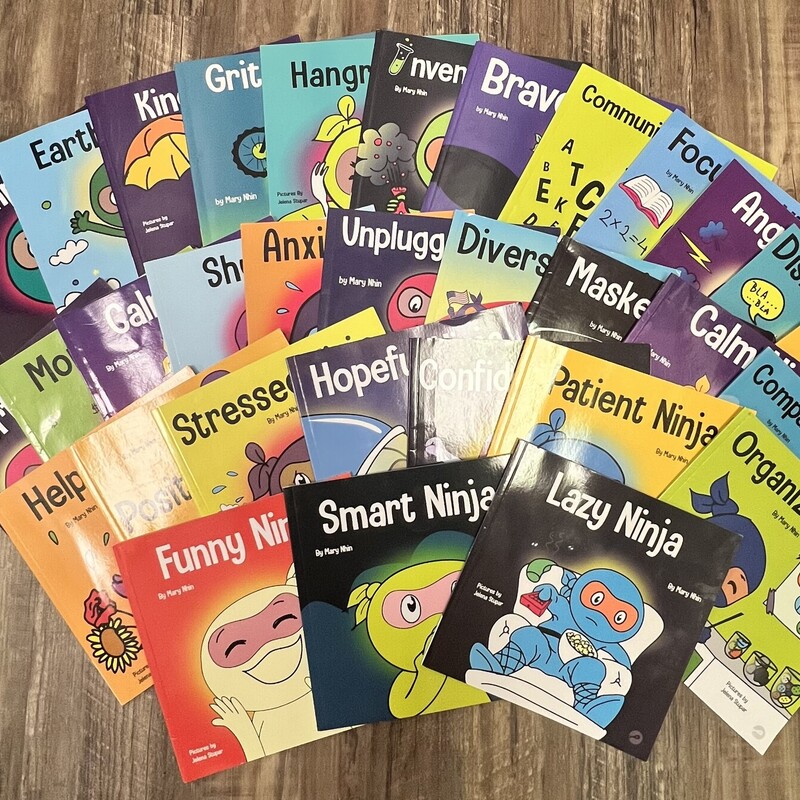Life Hack Ninjas 35bk Set, Multi, Size: Book

Retails between $185-$350 new.

*From the publishers website*

Ninja Life Hacks empowers children by creating books that:
• Promote a growth mindset and problem-solving
• Cultivate self-confidence
• Help them deal with difficult emotions and feelings
• Prepare them for life’s challenges