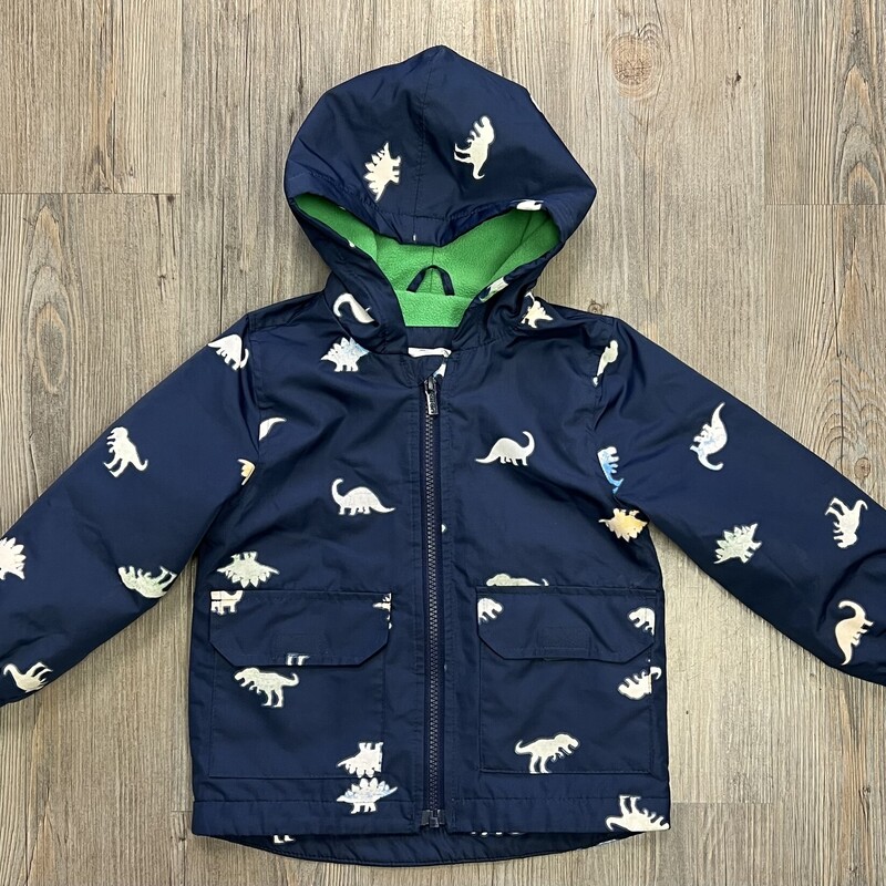 Carters Lined Hooded Jack, Navy, Size: 2Y