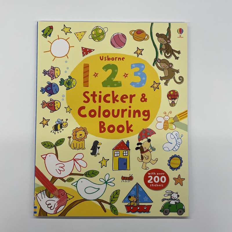 123 Sticker And Colouring, NEW, Size: Sticker